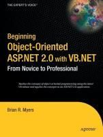 Produktbild: Beginning Object-Oriented ASP.NET 2.0 with VB .NET