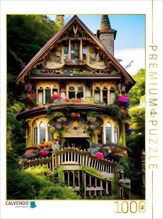 Produktbild: CALVENDO Puzzle Waldvilla II | 1000 Teile Lege-Gr&ouml;&szlig;e 64x48cm Foto-Puzzle f&uuml;r gl&uuml;ckliche Stunden