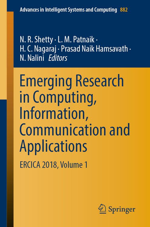 Produktbild: Emerging Research in Computing, Information, Communication and Applications