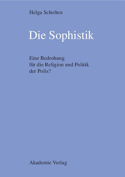 Produktbild: Die Sophistik