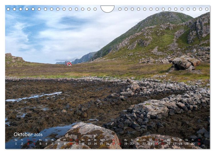 Produktbild: VESTERALEN UND LOFOTEN - Inselparadies im Eismeer (Wandkalender 2026 DIN A4 quer), CALVENDO Monatskalender