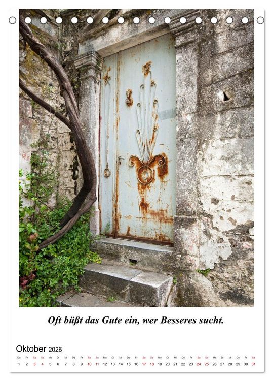 Produktbild: T&uuml;ren und dahinter ? (Tischkalender 2026 DIN A5 hoch), CALVENDO Monatskalender