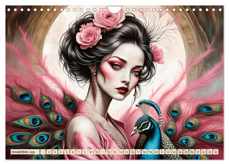 Produktbild: Les murmures des paons (Calendrier mural 2026 DIN A4 vertical), CALVENDO calendrier mensuel