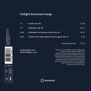 Produktbild: Twilight Schumann Songs