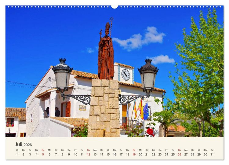 Produktbild: El Castell de Guadalest - In der Berglandschaft der Costa Blanca (Wandkalender 2026 DIN A2 quer), CALVENDO Monatskalender