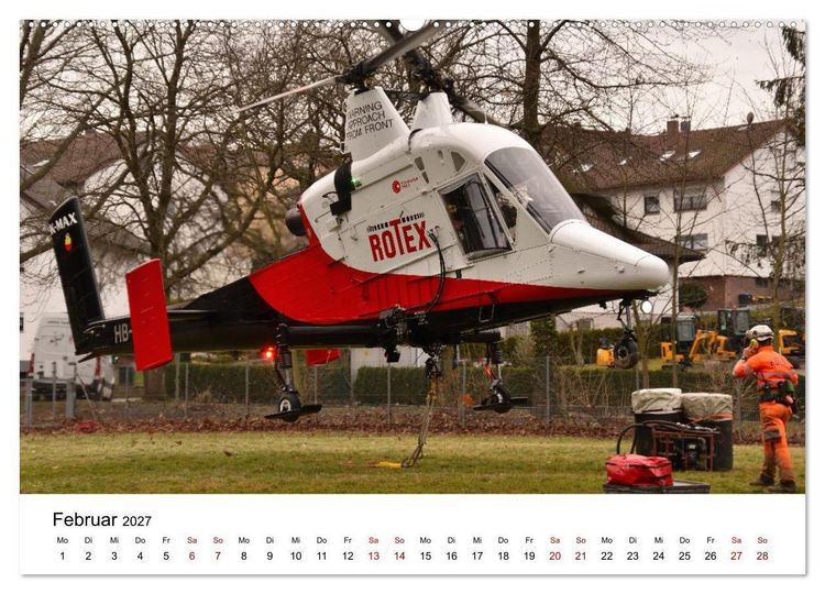 Produktbild: Hubschrauberdynamik in allen Facetten (hochwertiger Premium Wandkalender 2027 DIN A2 quer), Kunstdruck in Hochglanz