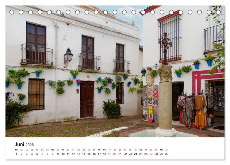 Produktbild: C&oacute;rdoba -Temperamentvolles Andalusien (Tischkalender 2026 DIN A5 quer), CALVENDO Monatskalender