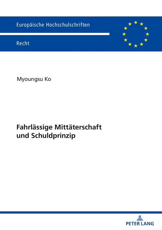 Produktbild: Fahrl&auml;ssige Mitt&auml;terschaft und Schuldprinzip