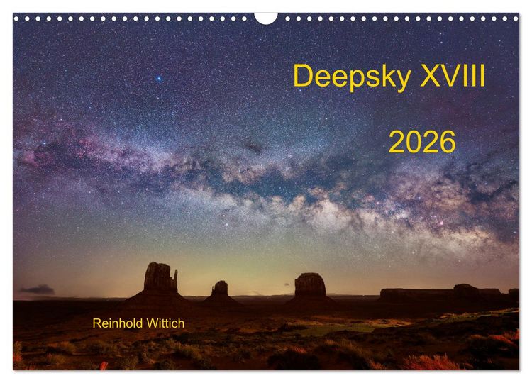 Produktbild: Deepsky XVIII (Wandkalender 2026 DIN A3 quer), CALVENDO Monatskalender