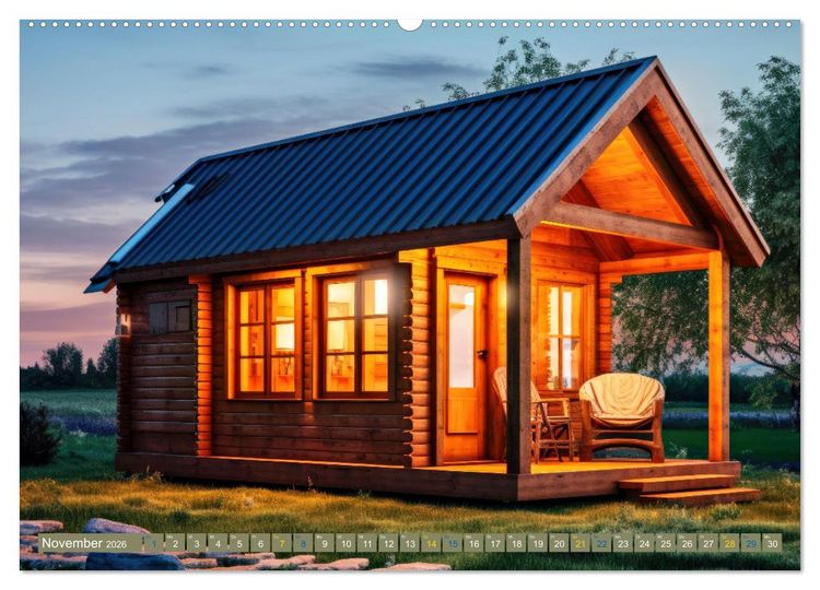 Produktbild: Tiny Houses - wohnen auf kleinstem Raum (hochwertiger Premium Wandkalender 2026 DIN A2 quer), Kunstdruck in Hochglanz
