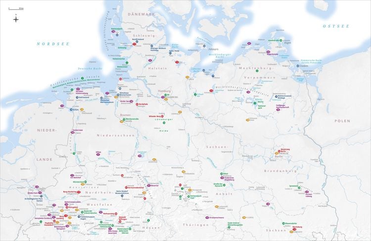 Produktbild: In 225 Reisen mit Wohnmobil & Campervan durch Deutschland