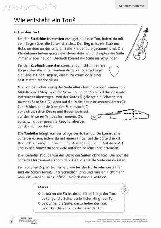 Produktbild: Kinder lernen Musikinstrumente kennen &ndash; Klasse 3/4