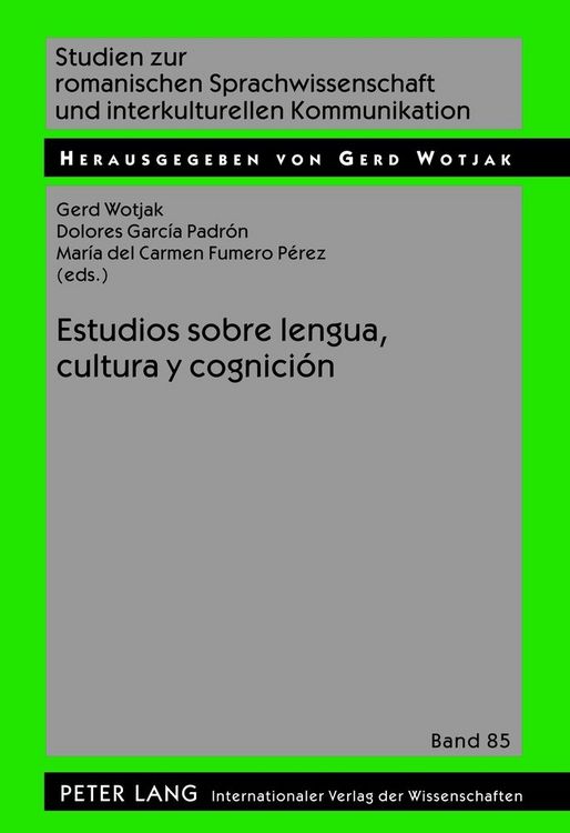 Produktbild: Estudios sobre lengua, cultura y cognici&oacute;n