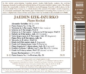 Produktbild: Izik-Dzurko: Klavierrecital