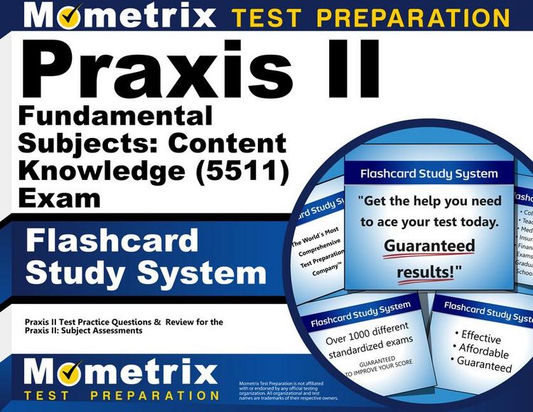 Produktbild: PRAXIS II Fundamental Subjects: Content Knowledge (5511) Exam Flashcard Study System