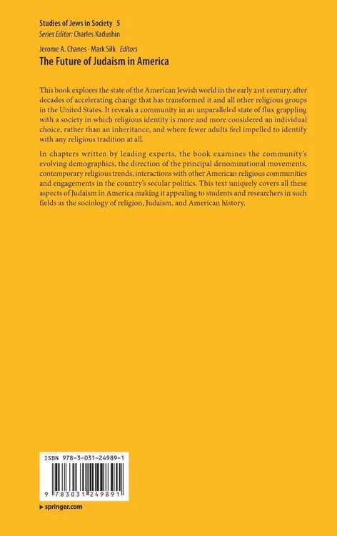 Produktbild: The Future of Judaism in America