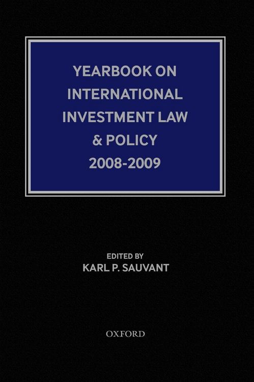 Produktbild: Yearbook on International Investment Law & Policy 2008-2009