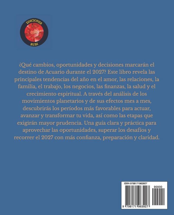 Produktbild: Acuario Hor&oacute;scopo 2027