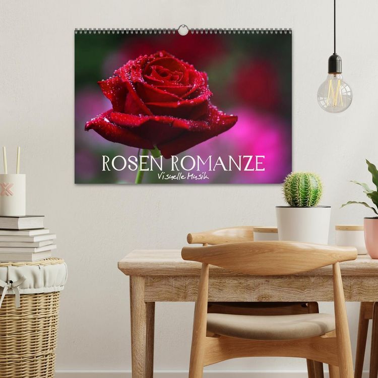 Produktbild: Rosen Romanze - Visuelle Musik (Wandkalender 2026 DIN A3 quer), CALVENDO Monatskalender