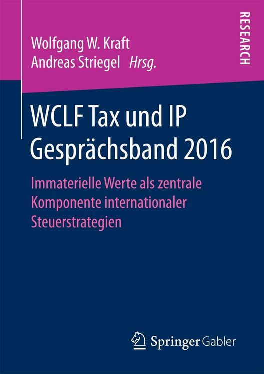 Produktbild: WCLF Tax und IP Gespr&auml;chsband 2016