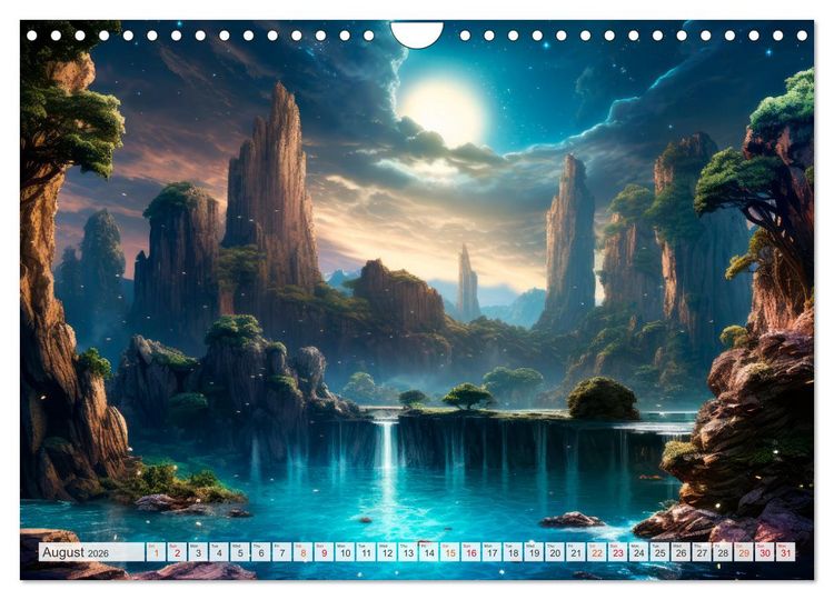 Produktbild: SCIENCE FICTION Life on distant planets (Wall Calendar 2026 DIN A4 landscape), CALVENDO 12 Month Wall Calendar