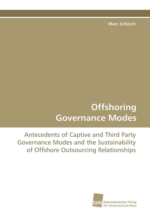 Produktbild: Offshoring Governance Modes