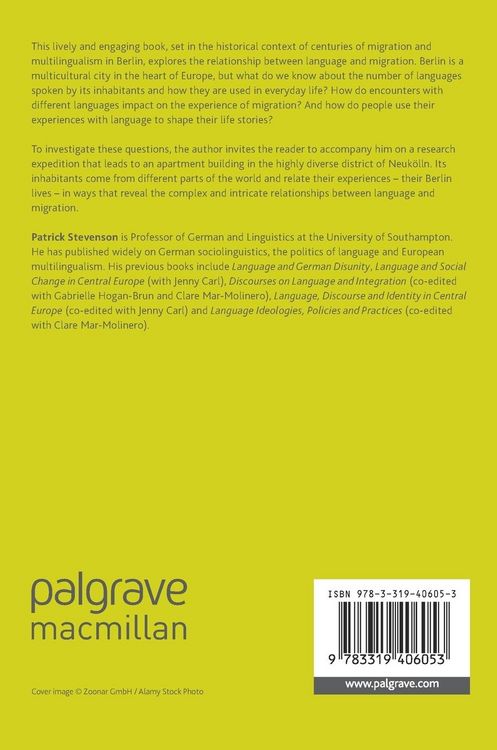 Produktbild: Language and Migration in a Multilingual Metropolis