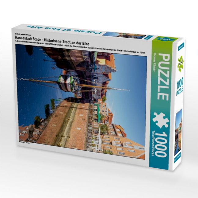 Produktbild: CALVENDO Puzzle Ein Motiv aus dem Kalender Hansestadt Stade - Historische Stadt an der Elbe | 1000 Teile Lege-Gr&ouml;&szlig;e 64x48cm Foto-Puzzle f&uuml;r gl&uuml;ckliche Stunden