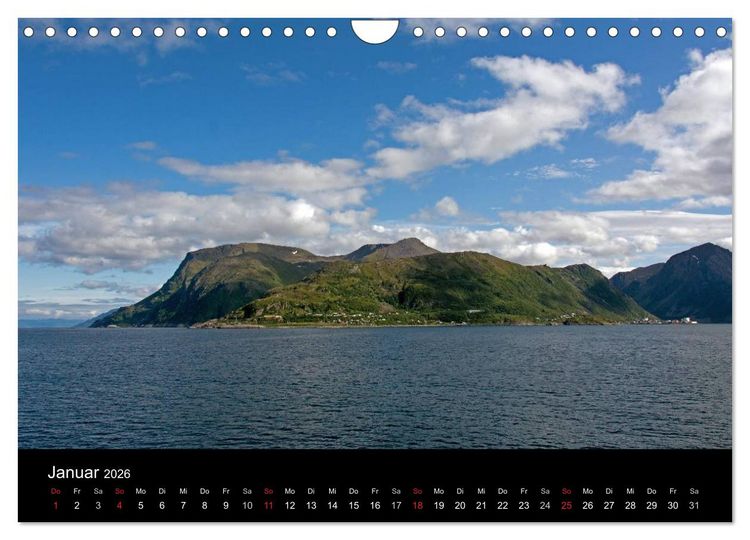 Produktbild: Landschaften Norwegens zwischen Polarkreis und Nordkap (Wandkalender 2026 DIN A4 quer), CALVENDO Monatskalender