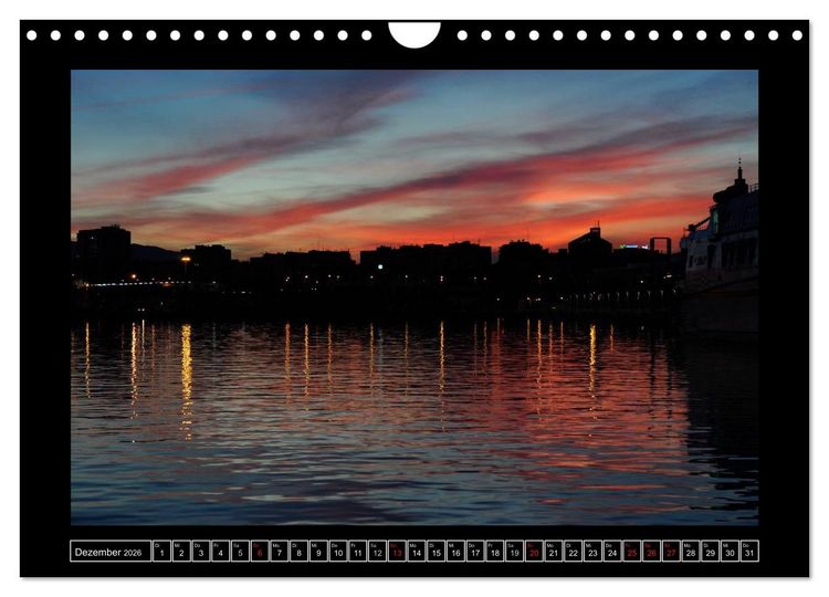 Produktbild: M&aacute;laga - 50mm (Wandkalender 2026 DIN A4 quer), CALVENDO Monatskalender