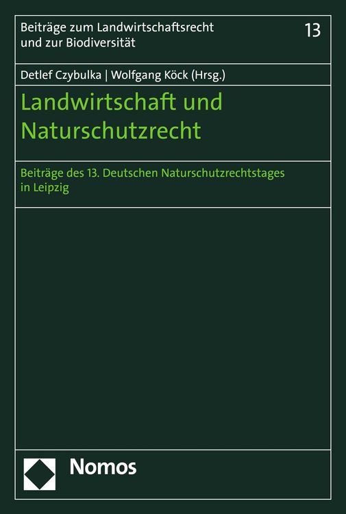 Produktbild: Landwirtschaft und Naturschutzrecht