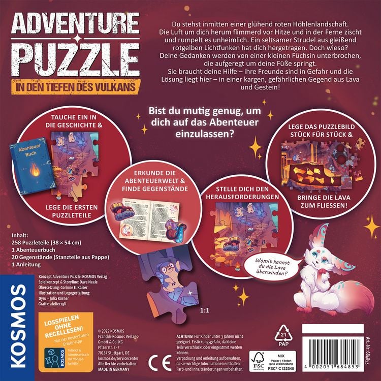 Produktbild: Adventure Puzzle: In den Tiefen des Vulkans
