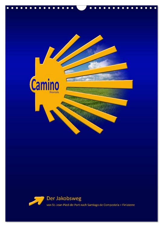 Produktbild: Jakobsweg - Camino Franc&eacute;s (Wandkalender 2027 DIN A3 hoch), CALVENDO Monatskalender