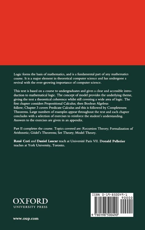 Produktbild: Mathematical Logic