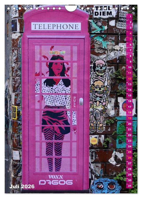 Produktbild: London - Hotspot der Street Art (Wandkalender 2026 DIN A4 hoch), CALVENDO Monatskalender