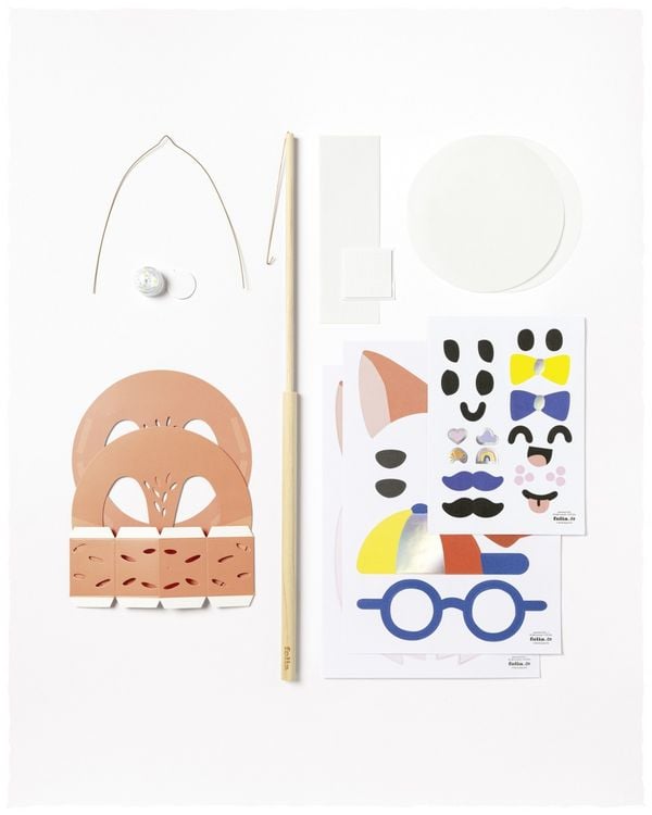 Produktbild: FOLIA Bastelartikel DIY Laterne Fuchs (FOX) inkl. 1 LED-Licht und Batterien
