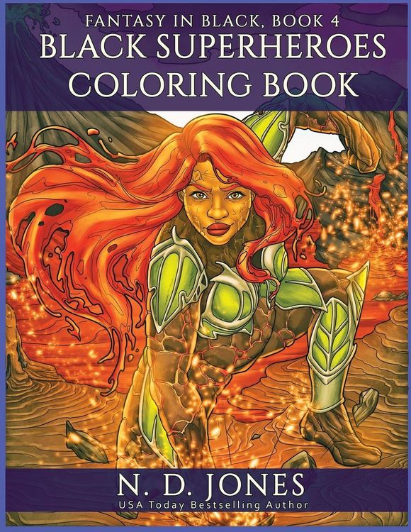Produktbild: Black Superheroes Coloring Book