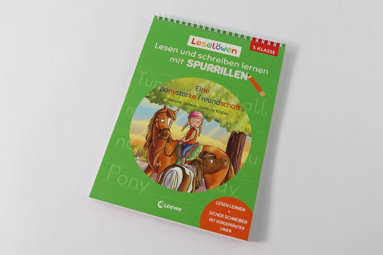 Produktbild: Lesel&ouml;wen - Lesen und schreiben lernen mit Spurrillen - Eine ponystarke Freundschaft