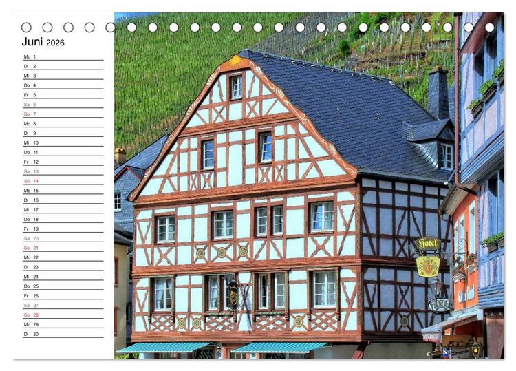 Produktbild: Eine Perle an der Mosel &ndash; Bernkastel-Kues (Tischkalender 2026 DIN A5 quer), CALVENDO Monatskalender