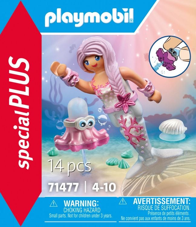 Produktbild: PLAYMOBIL 71477 Meerjungfrau mit Spritzkrake