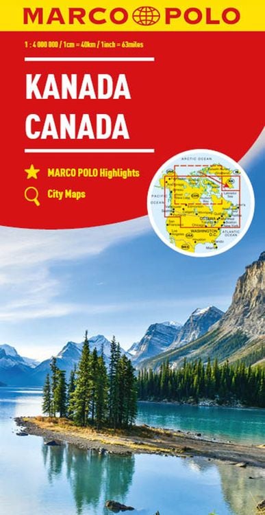 Produktbild: MARCO POLO Kontinentalkarte Kanada 1:4 Mio.