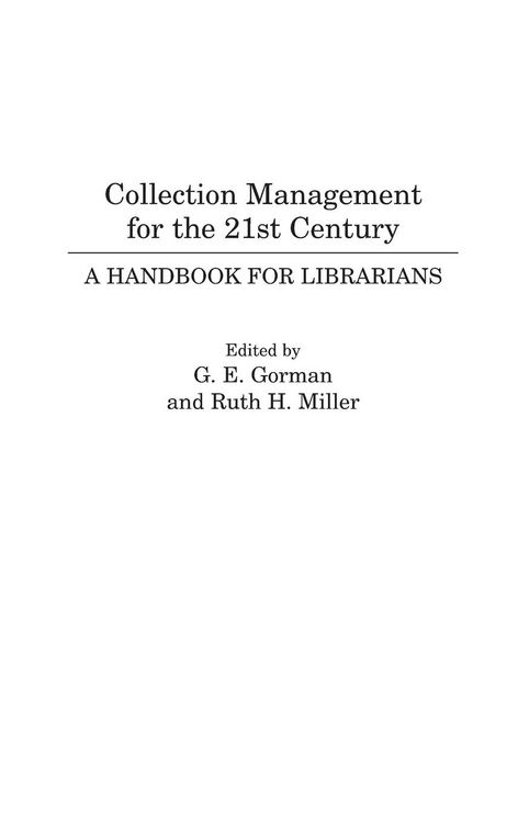 Produktbild: Collection Management for the 21st Century
