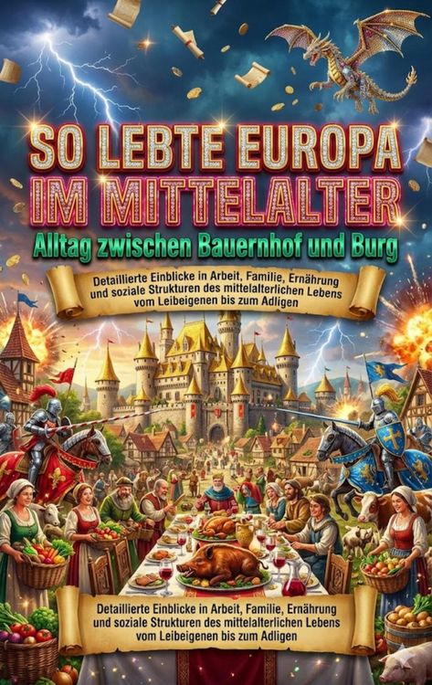 Produktbild: So lebte Europa im Mittelalter: Alltag zwischen Bauernhof und Burg