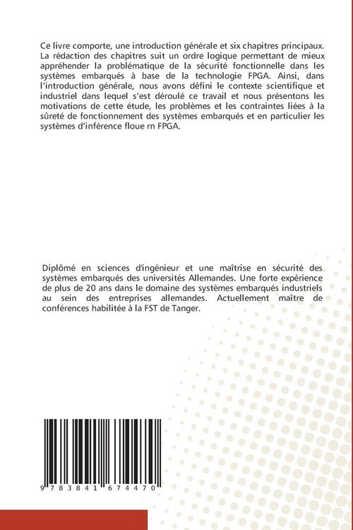 Produktbild: S&ucirc;ret&eacute; de fonctionnement d'un syst&egrave;me d'inf&eacute;rence floue en FPGA
