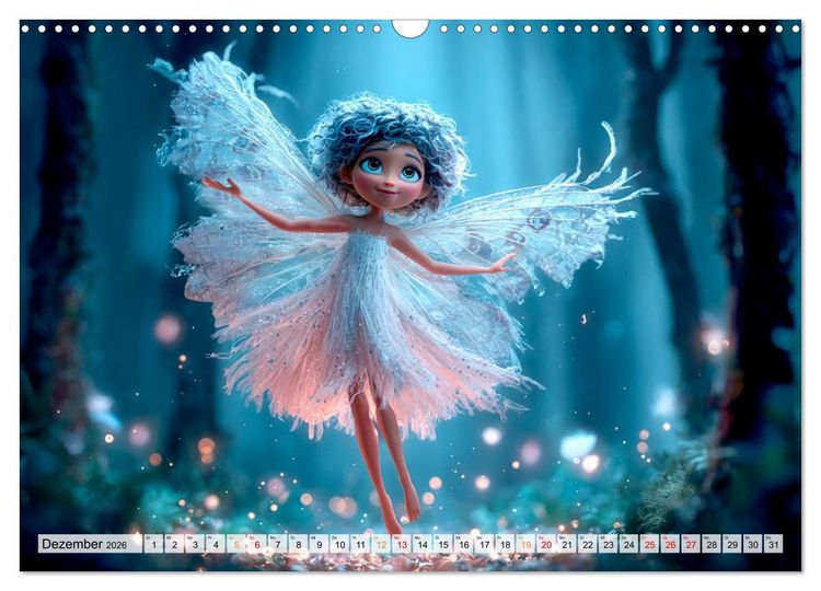 Produktbild: Zauberlicht und Elfenfl&uuml;gel (Wandkalender 2026 DIN A3 quer), CALVENDO Monatskalender