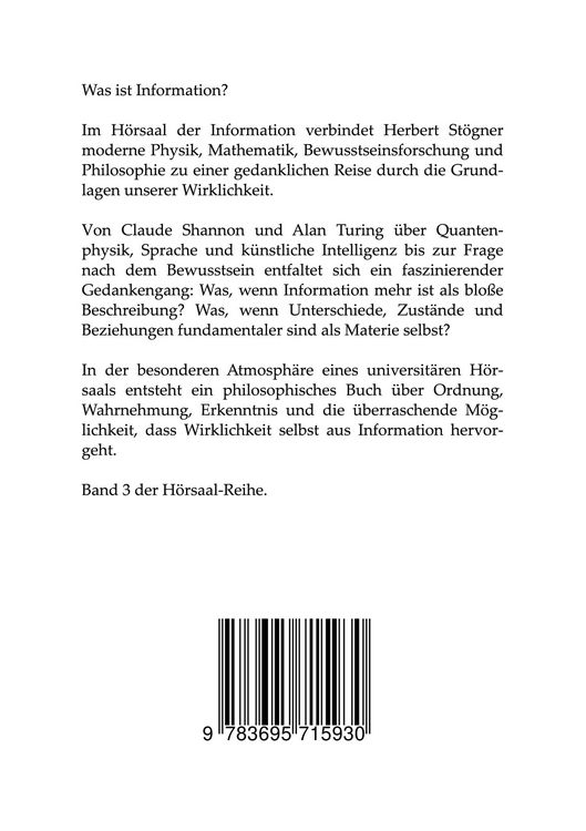 Produktbild: Der H&ouml;rsaal der Information