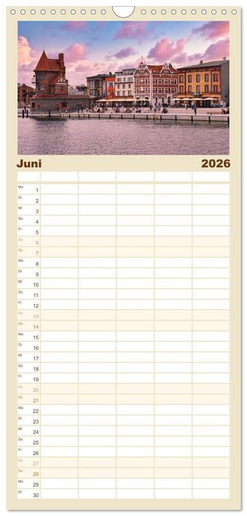 Produktbild: Familienplaner 2026 - Vorpommern mit R&uuml;gen mit 5 Spalten (Wandkalender, 21 x 45 cm) CALVENDO