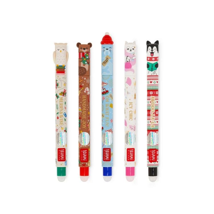 Produktbild: Legami l&ouml;schbarer Gelstift - Dream Peaks - Set aus 5 Mini Erasable Pens