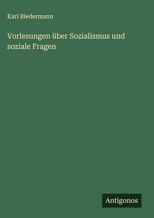 Produktbild: Vorlesungen &uuml;ber Sozialismus und soziale Fragen