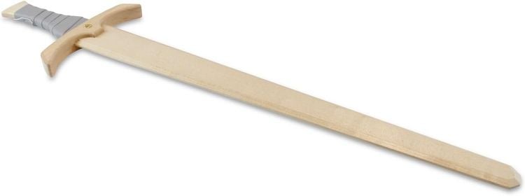 Produktbild: BestSaller 1105 - Schwert Schwertleite, Birke, 56cm, Holz-Schwert, Griff mit grauer Kunstlederwickelung